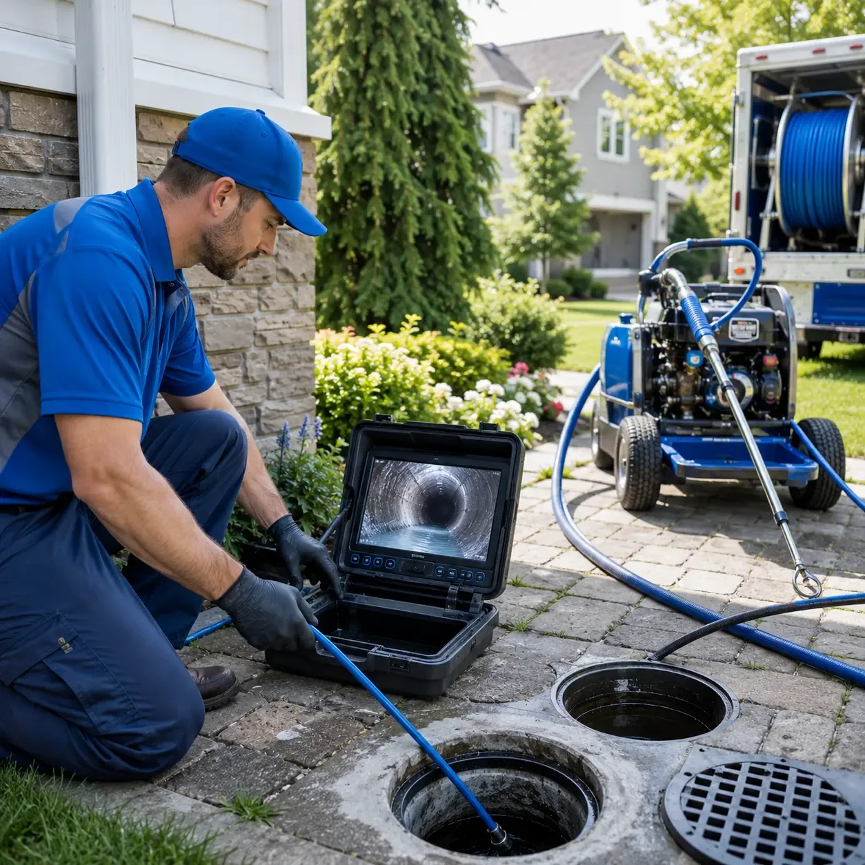 Outdoor drain cleaning professionals serving Newport, NH