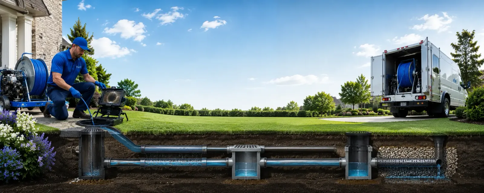 Outdoor drain cleaning information for Newport, NH
